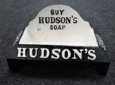 A cast iron Hudson soap bowl