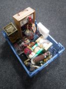 A box containing whisky miniatures and gift sets