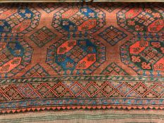 An antique hand made Agfa carpet,