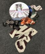 A collection of seven silk scarves by Jaeger etc.