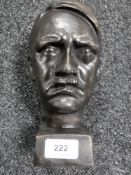 A cast iron Hitler bust