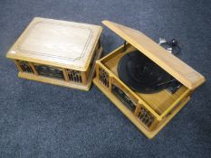 Two retro style music centres