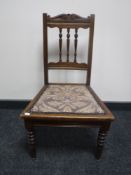 A late Victorian nursing chair