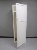 A mid 20th century painted hall wardrobe