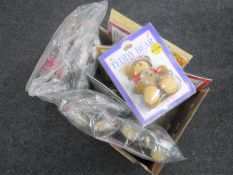 Four boxes containing the Teddy Bear Collection teddy bears and magazines
