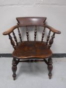 An elm captain's armchair