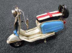 A model of a Lambretta scooter