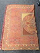 An Indian wool shawl 160 cm x 125 cm