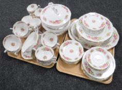 Two trays containing approximately 60 pieces of Royal Albert Chatsworth tea and dinner china