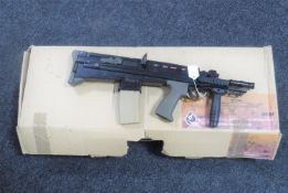 A boxed Ares L85-A2-AEV electric BB gun