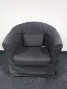 A contemporary tub chair