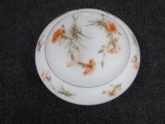 An Art Deco glass light shade