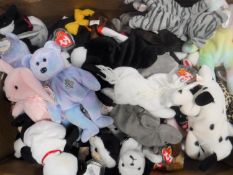 A TY Beanie Bear : Issy, together with forty nine further TY Beanie Bears, not boxed.