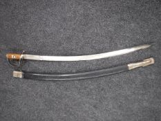 An Indian sword in scabbard