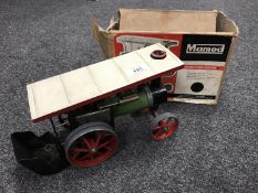 A boxed Mamod Traction Engine T.E.1.