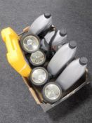 A box containing four Q8 Advanced Diesel motor oil containers (4 litres),