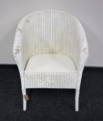 An antique basket chair