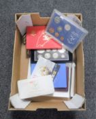 Six decimal coins sets including a Royal Mint 2005 coin set, 1970 and 1977,