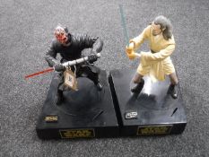 Two Thinking Toy Star Wars fighting models;