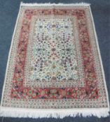 A fine Kashan rug,