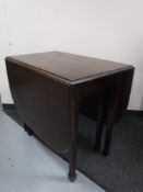 A mahogany gateleg table
