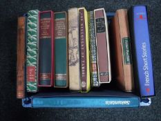 Eleven Folio Society volumes in slip covers