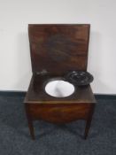 A Victorian mahogany commode