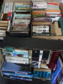 Three boxes of hard back and paper back novels,