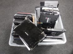 Two boxes of laptop parts