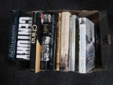 A box of coffee table volumes - photography etc