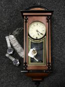 An Omega crystal ball timepiece, two chronograph wristwatches signed Lorus,