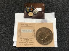 ***Withdrawn*** A WWI death plaque in the name of Private James Scott, Northumberland Fusilier's,