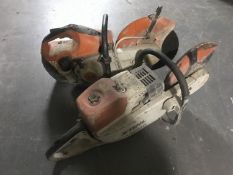 Two Stihl saws