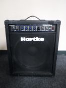 A Hartke B900 base amplifier with lead