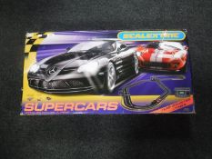 A Scalectrix Super Cars racing set