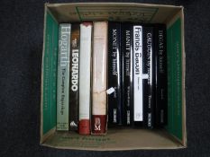 Nine coffee table volumes - drawing and artist's