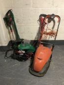 A Qualcast electric mower,