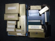 Two boxes of vintage Victory plywood jigsaw puzzles and Wentworth puzzles