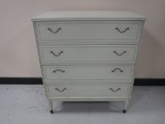 A mid 20th century four drawer chest