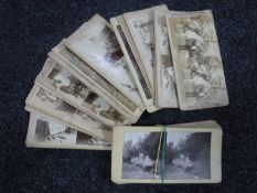 A small quantity of stereoscope viewing cards
