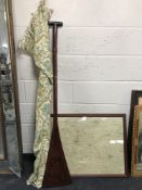 A framed map of Warwickshire,