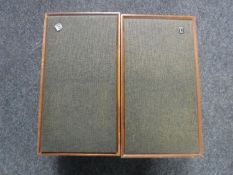 A pair of Dynatron teak cased speakers