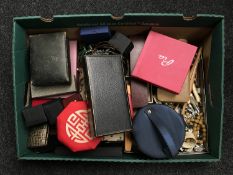 A box of a collection of costume jewellery and jewellery boxes
