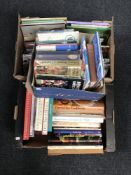 Three boxes of books - reference,