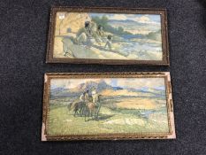 After Robert Wesley Amick : North American landscapes, reproduction in colours, a pair,