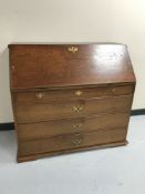 A 19th century oak bureau
