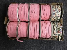 A box of fabric tape