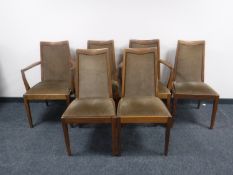 A set of six teak G Plan dining chairs