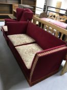 A continental two seater drop end settee