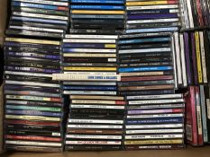 Two large boxes of CD's